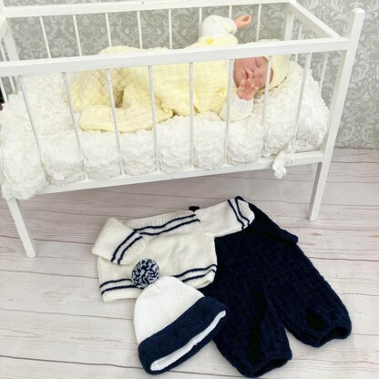 Baby Dungaree Outfit Knitting Pattern #91