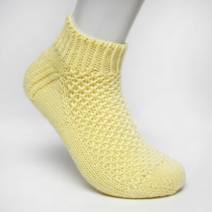 Lemon Sherbet Socks - Toe Up (DK)