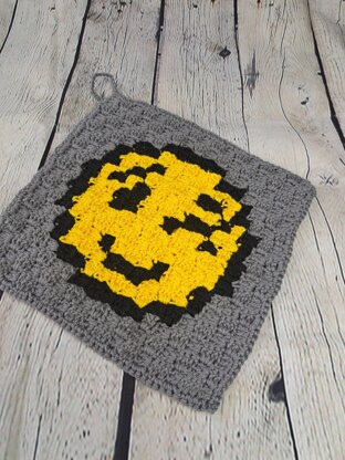 Smiley Face C2C Potholder