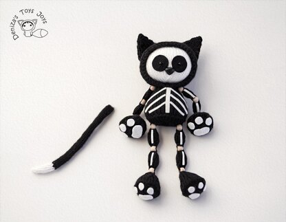 Skeleton Black Cat