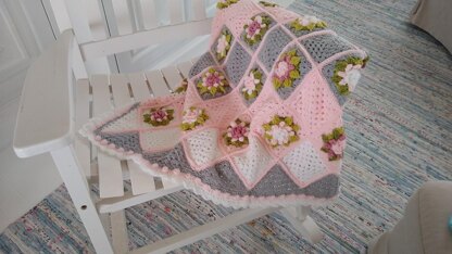 Blush Blossom Baby Blanket