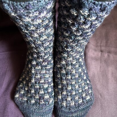 Moonlit Garden Socks - knitting pattern