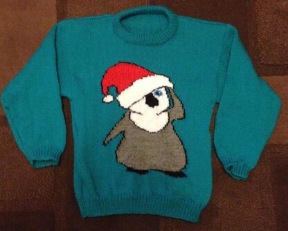 Christmas Penguin Front & Back Jumper #8