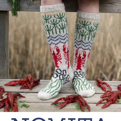 Crab Socks in Novita Nalle & Muumitalo - Moominhouse - Downloadable PDF