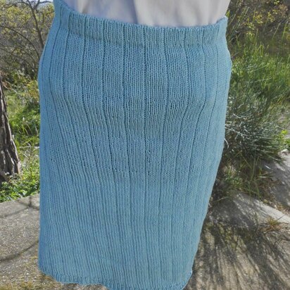 BARONESSA NOBLE SKIRT, cotton skirt - knitting pattern