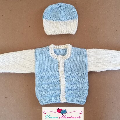 Newborn Zigzag Cardigan