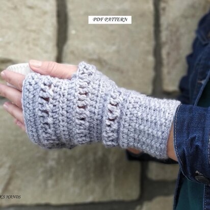 Crochet Fingerless Mittens - Audrey Fingerless Mittens