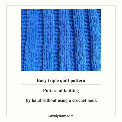 Easy triple quilt pattern