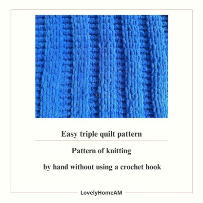 Easy triple quilt pattern