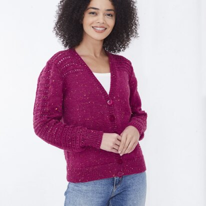 Cardigan and Sweater in King Cole Big Value Tweed DK - 5709 - Downloadable PDF - knitting pattern