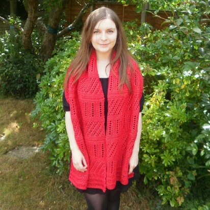 Lacy stripes shawl / scarf - knitting pattern