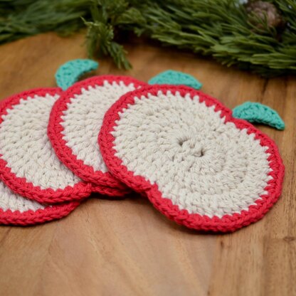 Apple Slices Coaster Set