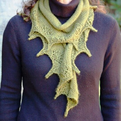 Wollemi Pine Lace Shawl - knitting pattern