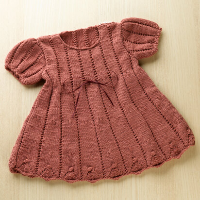455 Isabella Dress - Knitting Pattern for Kids in Valley Yarns Valley Superwash DK
