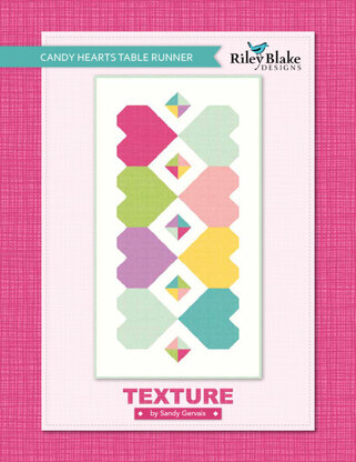 Riley Blake Candy Hearts Table Runner - Downloadable PDF