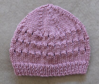 Poppy - Babies eyelet stitch beanie