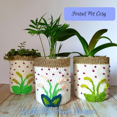 Foxtail Pot Plant Cosy