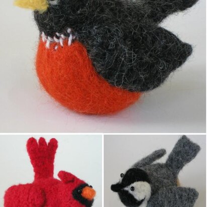 Felted Woolly Birds