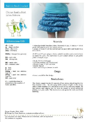 Ocean Samba Skirt