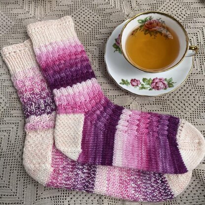 Scattering Petals Socks