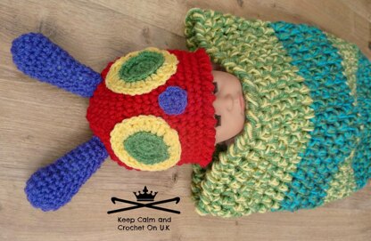 Chunky Newborn Caterpillar Cocoon Set