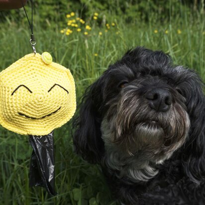 Häkelanleitung für den Kotbeutelspender "Smiley"