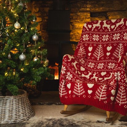 Traditional Fair Isle Christmas Blanket