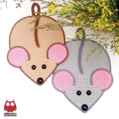 241 Rat Mice decor or potholder