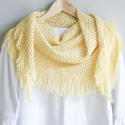 Festival Fringe Scarf PDF Crochet Pattern.