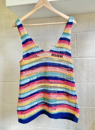 Crochet Ladder Vest Top