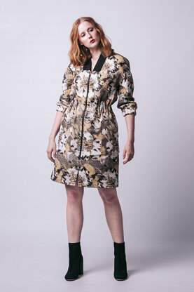 Named Clothing Beryl Bomber Dress - Downloadable PDF, Size 32-46