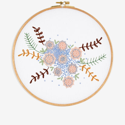 DMC Sunset Flowers Embroidery Pattern - PAT1233 - Downloadable PDF