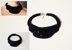 Black Crochet collar necklace