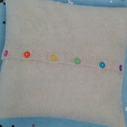 Rainbow unicorn cushion