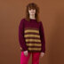 Striped Sweater - Knitting Pattern for Women in Debbie Bliss Super Chunky Merino by Debbie Bliss - DB423 - Downloadable PDF