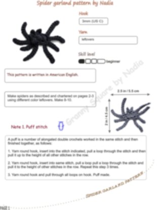 Halloween spider garland