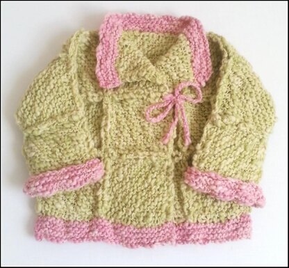 Girl's Chunky Jacket (allsquareknits)