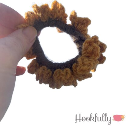 Sunflower scrunchies