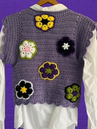 African Violet Crochet Cardigan