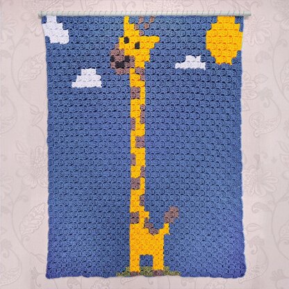 C2C - Tiny Giraffe - Corner to Corner Blanket