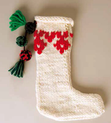 Christmas Stocking in Rico Essentials Super Super Chunky
