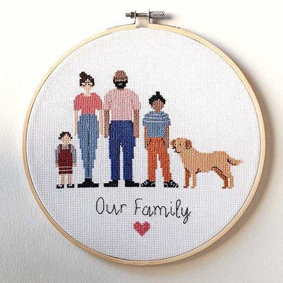 Rico Figurico Family Embroidery Kit