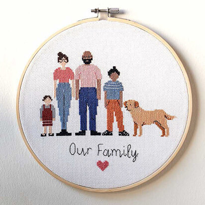 Rico Figurico Family Cross Stitch Kit