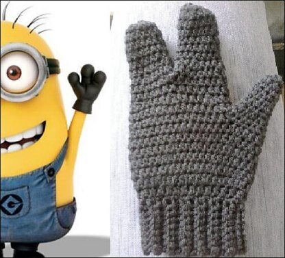 3 Finger Minion Mittens