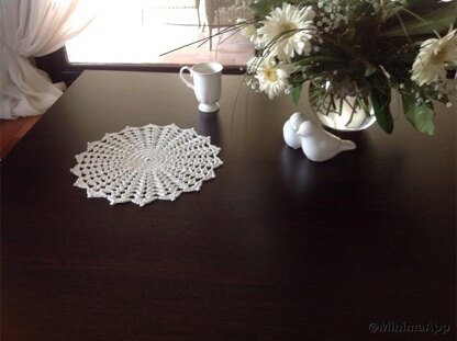 Crochet Placemat & Coaster Set N 110