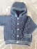 Cable and twist baby hoodie