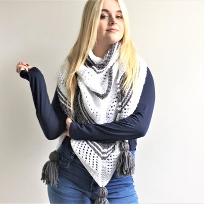 White Wave Shawl