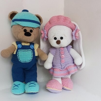 Clothes for Teddy bear and Bunny