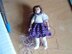 1:12th scale Girls Lace dress with puff sleeves