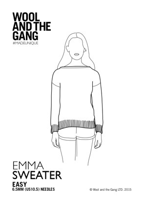 Emma Pullover aus Wool und the Gang Shiny Happy Cotton